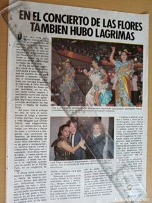 Collectionnisme de Magazine Pronto: reportaje revista pronto - en el concierto de las flores tambien hubo lagrimas